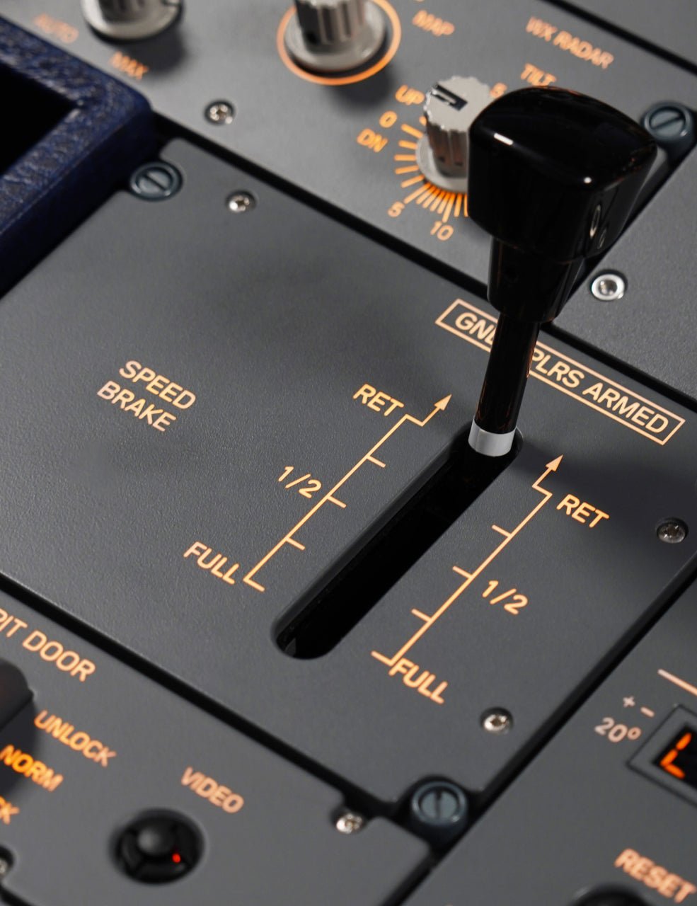 A32X - HOMELine SPEED BRAKE Panel - SKALARKI electronics Ltd - Airbus A320 - Flight Sim