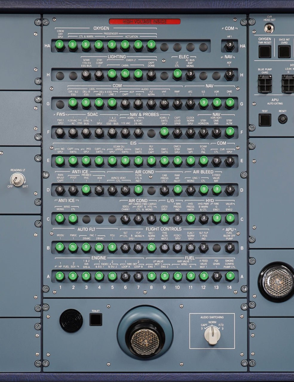 A32X - PROLine Overhead AFT+FWD - SKALARKI electronics Ltd - Airbus A320 - Flight Sim