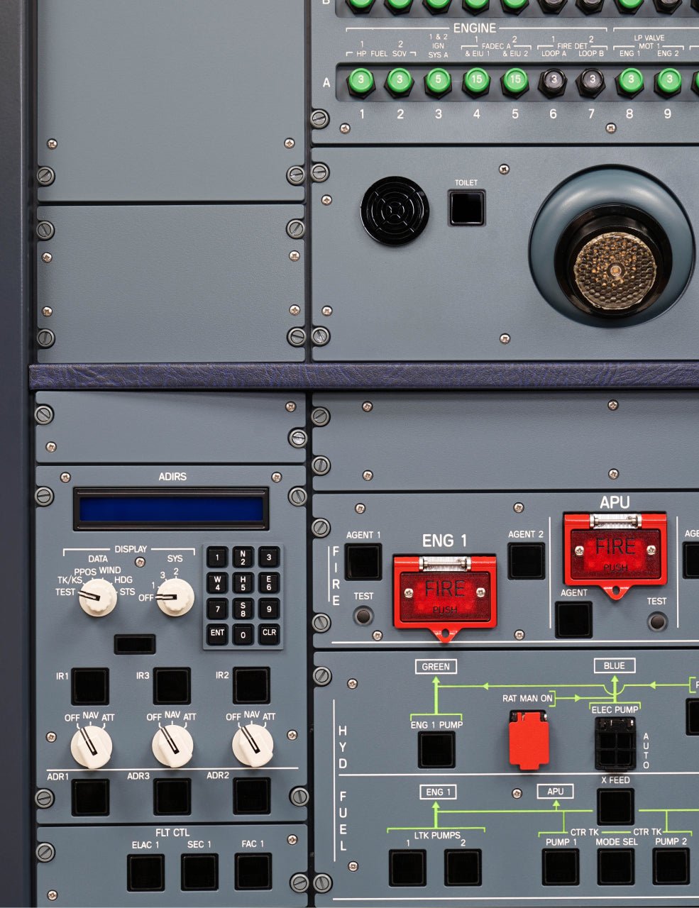 A32X - PROLine Overhead AFT+FWD - SKALARKI electronics Ltd - Airbus A320 - Flight Sim