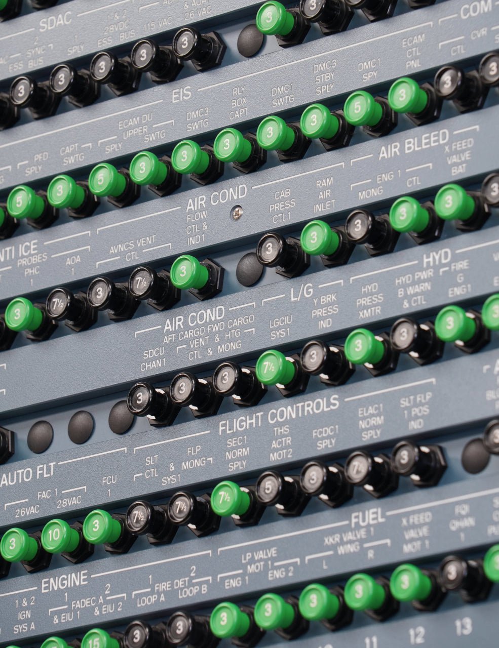 A32X - PROLine Overhead AFT+FWD - SKALARKI electronics Ltd - Airbus A320 - Flight Sim