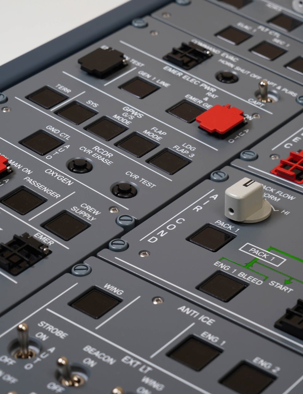 SKALARKI electronics HOMELine Airbus A320 forward overhead panel designed for home or training simulators