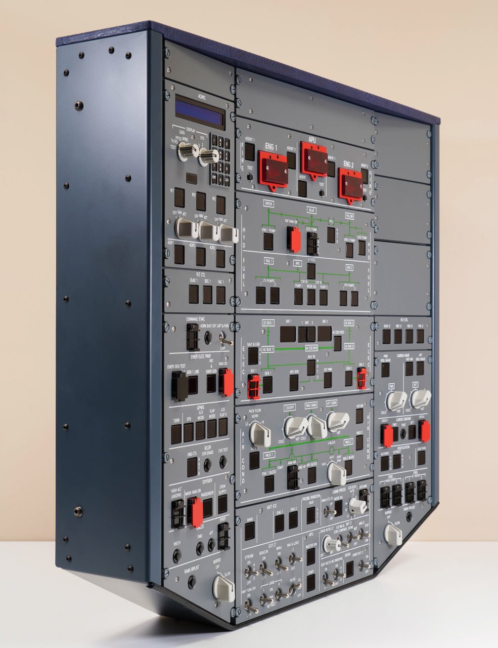 Professional Airbus A320 forward overhead cockpit panel from SKALARKI HOMELine, ideal for home simulators
