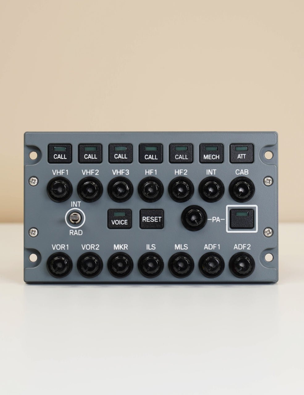 A32X - HOMELine AUDIO Panel for Airbus A320 cockpit builders