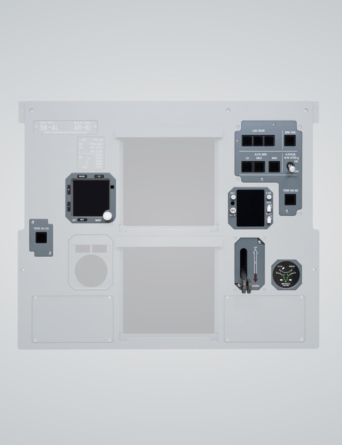 A32X - MIP Panel Package (Pro) - Single Seater - SKALARKI electronics Ltd