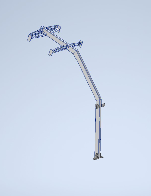 OVERHEAD ARM with brackets