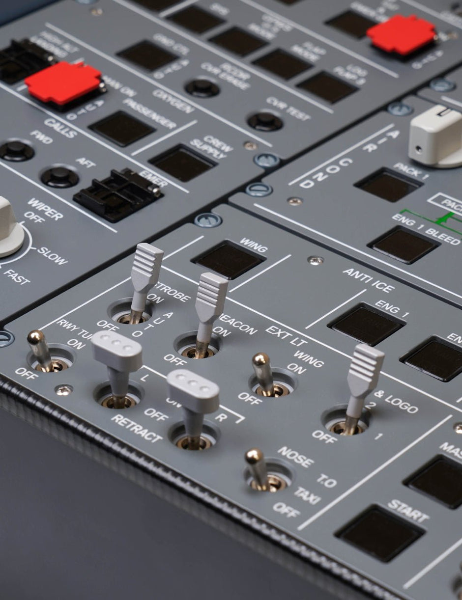 Rectangular Rocker Switch A320 A32X Overhead Components for Airbus A320 cockpit builders.– SKALARKI ...