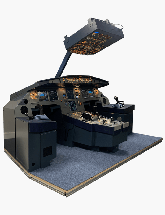 Airbus A320 HOMELine Dual Trainer by SKALARKI Electronics, front view for professional and home flight simulation